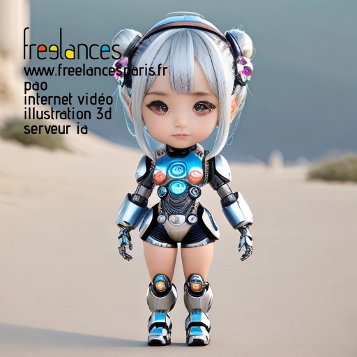 Pao mise en page internet vidéo illustration 3d serveur IA générative AI freelance paris studio de création magazines QUEGU3I0